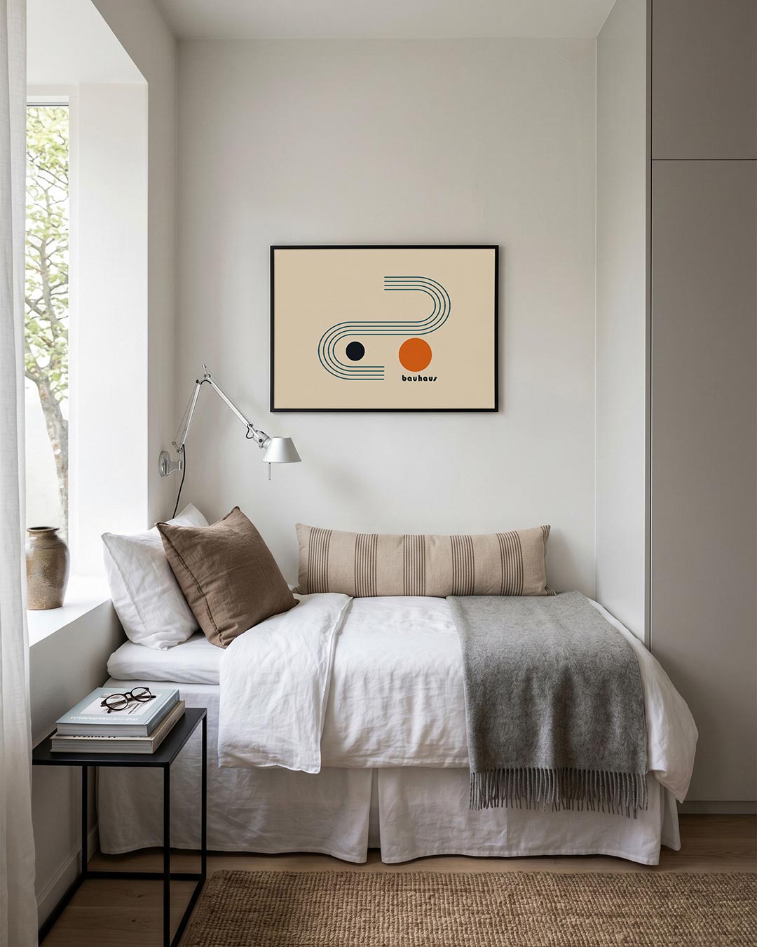 Abstracte – moderne Bauhaus wandkunst als poster