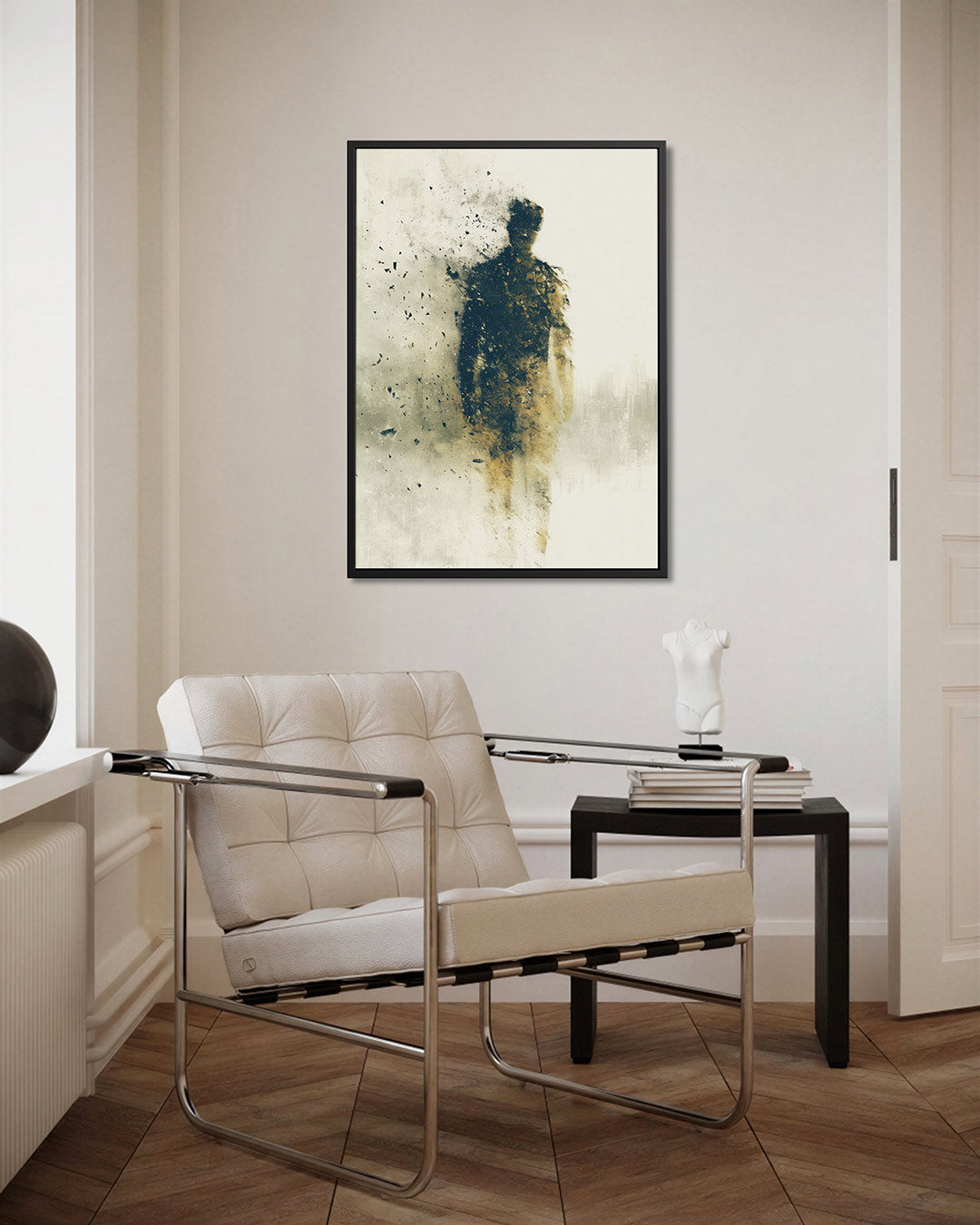 Vervagende silhouet – kunstwerk als stijlvolle wanddecoratie