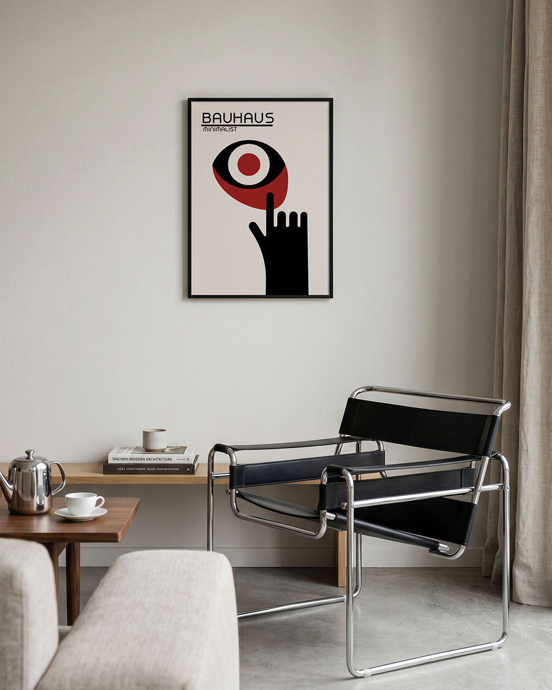 Vormen en vlakken – geometrische Bauhaus poster in staand formaat