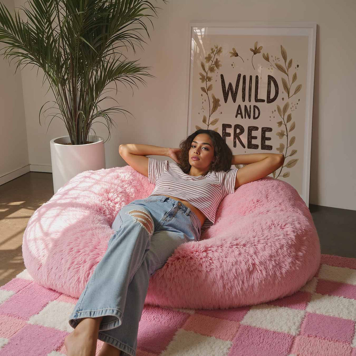 Wild and Free Boho – staande kinderkamer wanddecoratie van WallArtistic