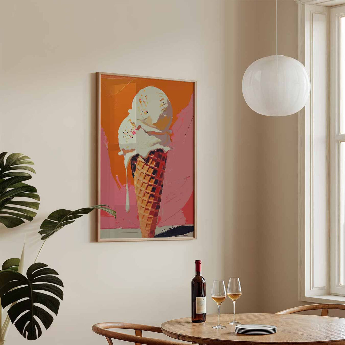 Ijsliefhebber – keukenposter in staand formaat
