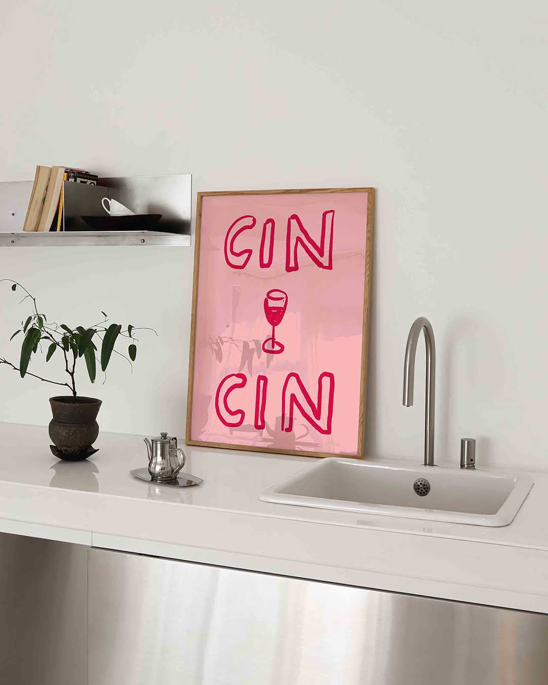 Cin cin – keukenposter in staand formaat