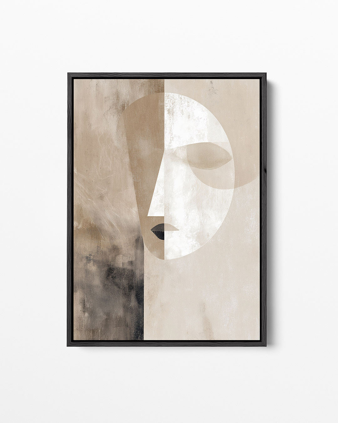 Geometrisch portret – staand wanddecoratie kunstwerk