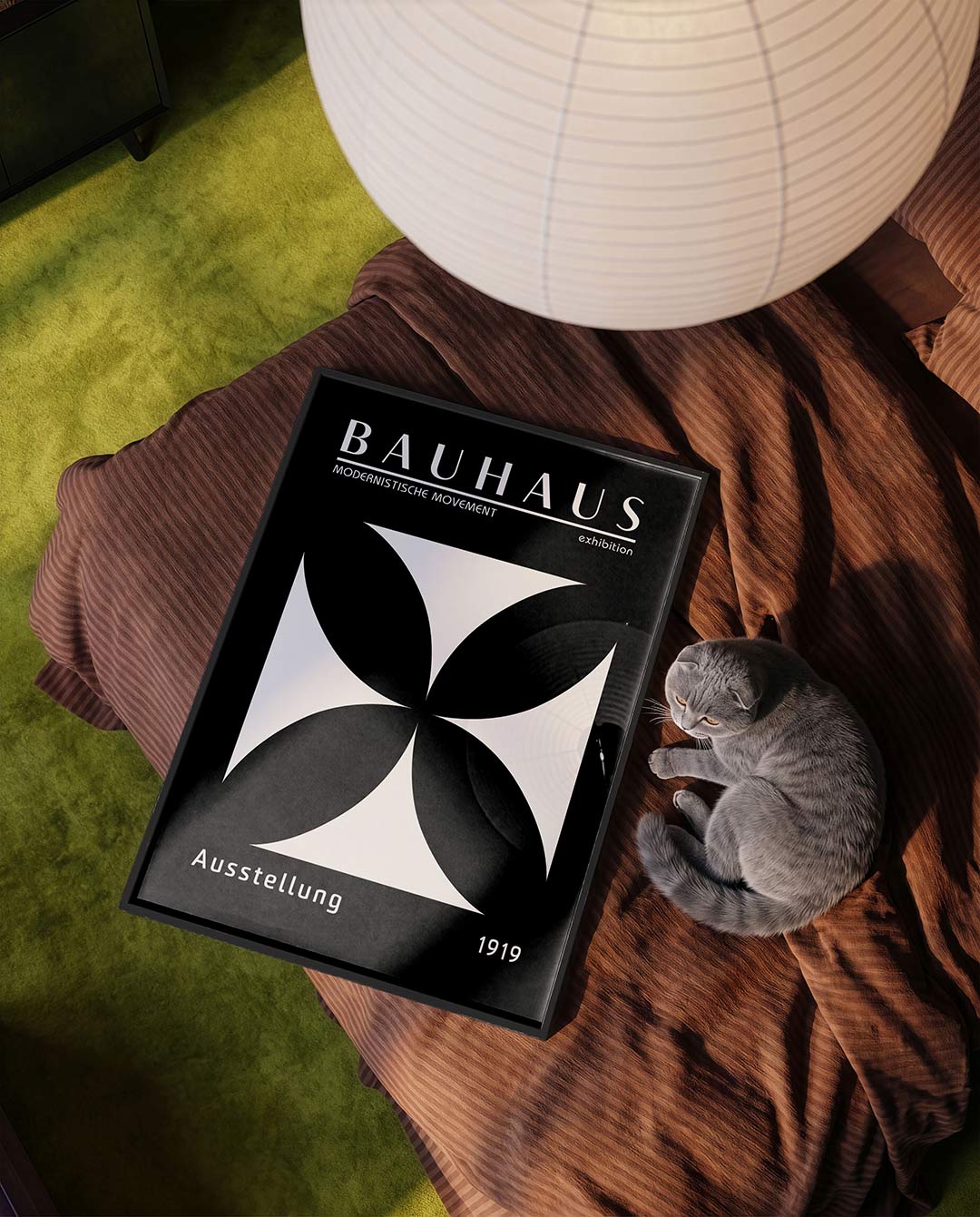 Vorm en balans – moderne Bauhaus wandkunst als poster