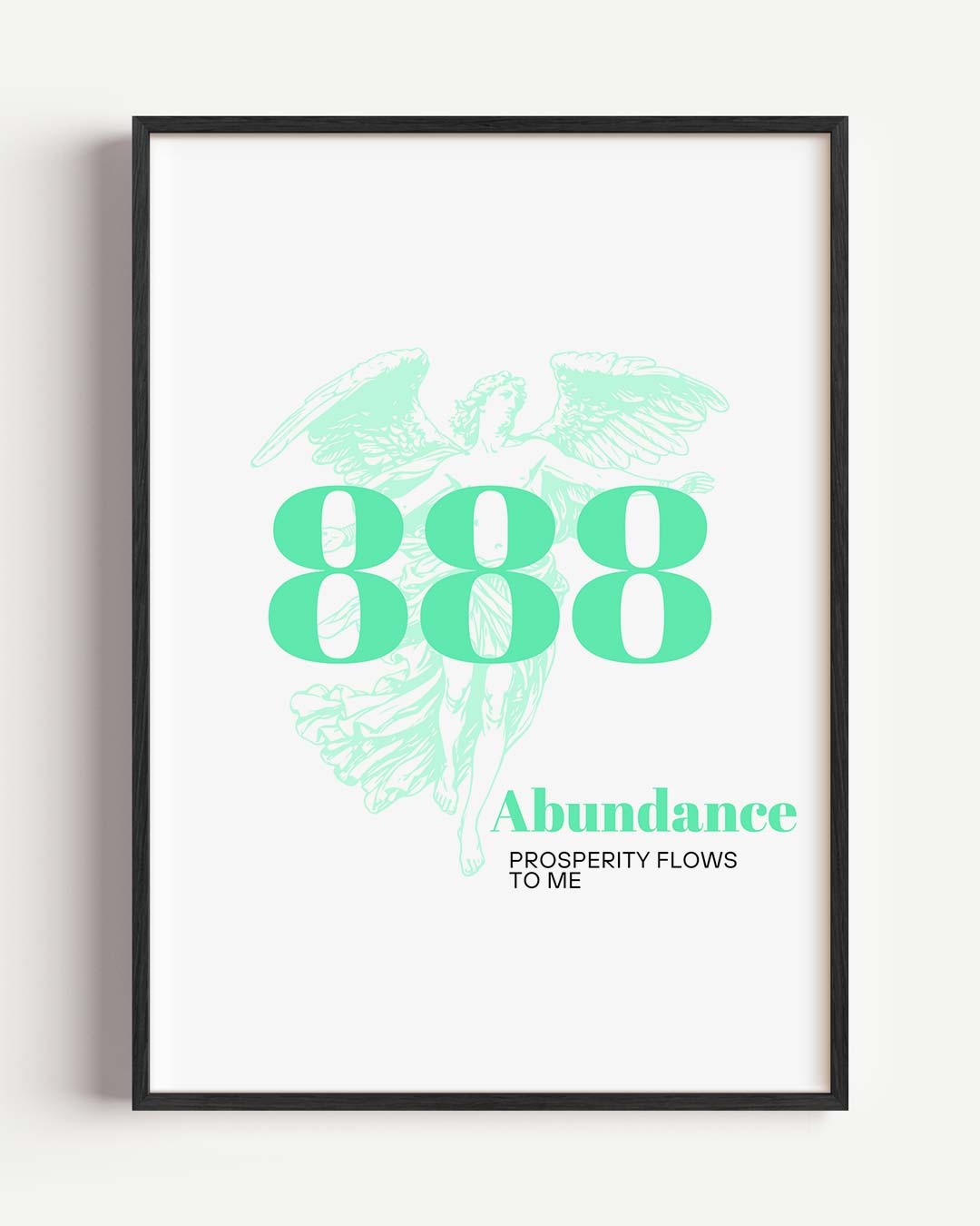 Inspirerende 888 Engel – mindful portret poster als wanddecoratie