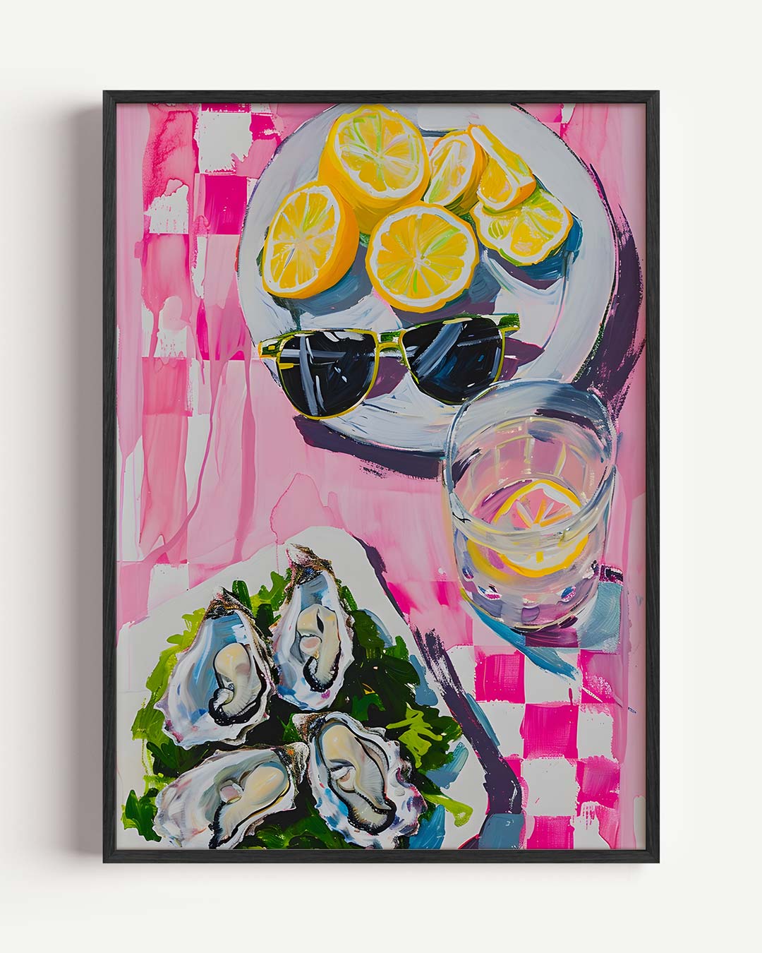 Zomerse Picknick – Popart en Streetart portret poster als wanddecoratie