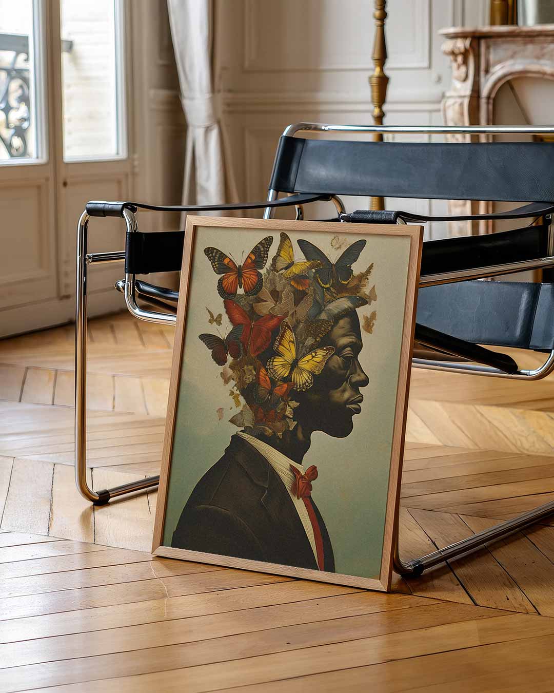 Vlinderdromen Portret – urban poster in staand formaat