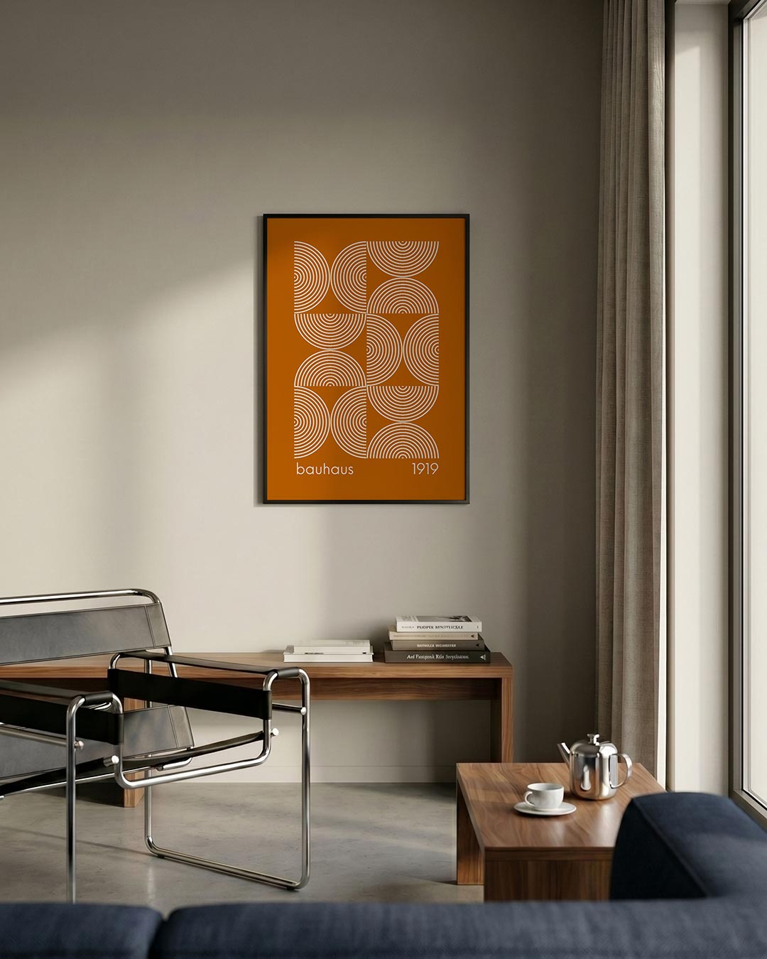 – staande Bauhaus poster voor aan de muur