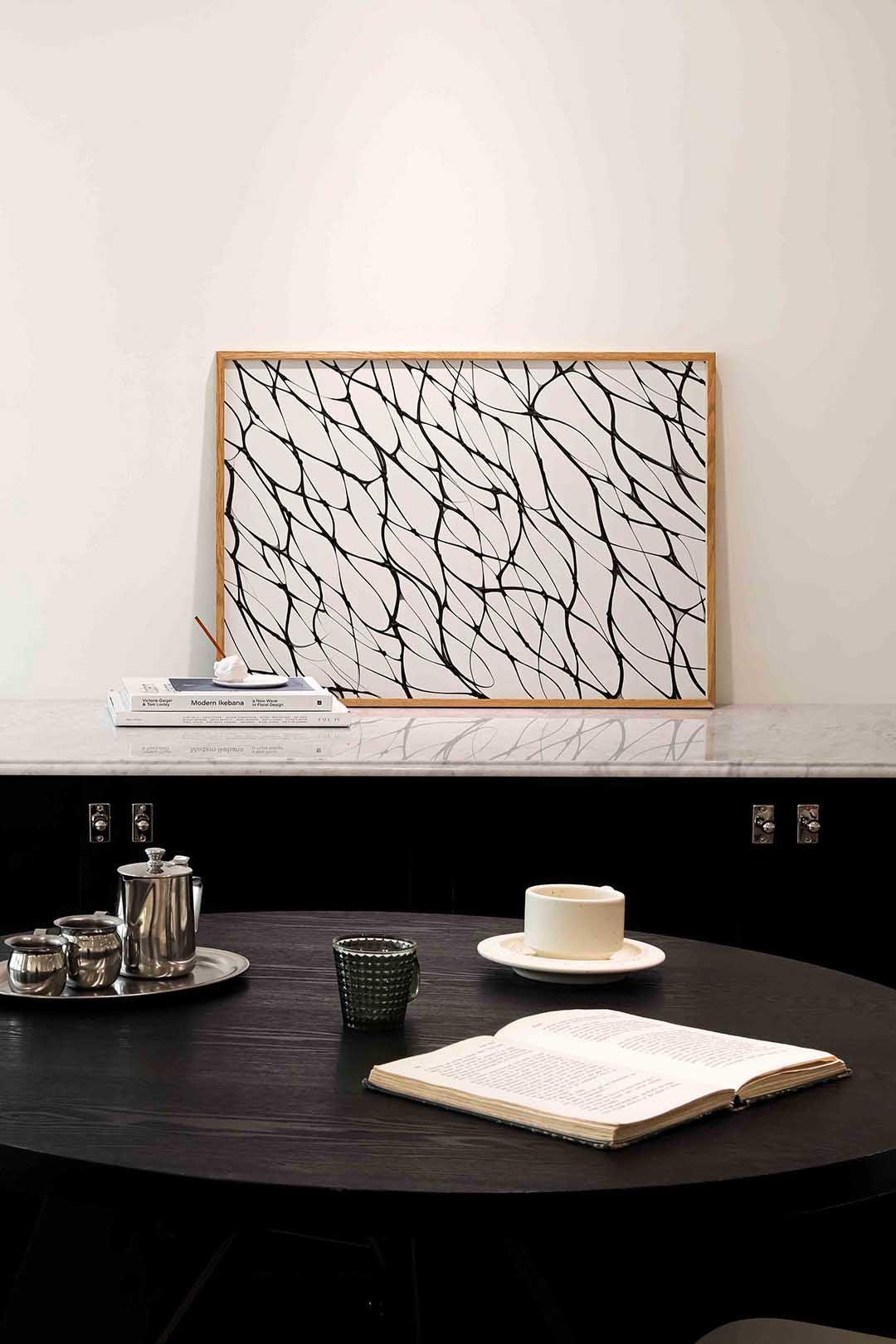 Abstracte lijnen – abstracte poster in liggend formaat