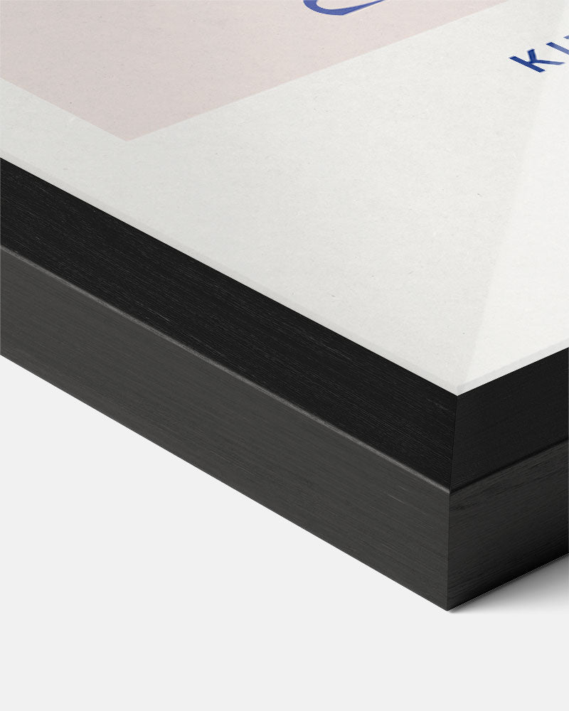 Elegant Glazen Piramide – staande muurposter voor keuken of eethoek
