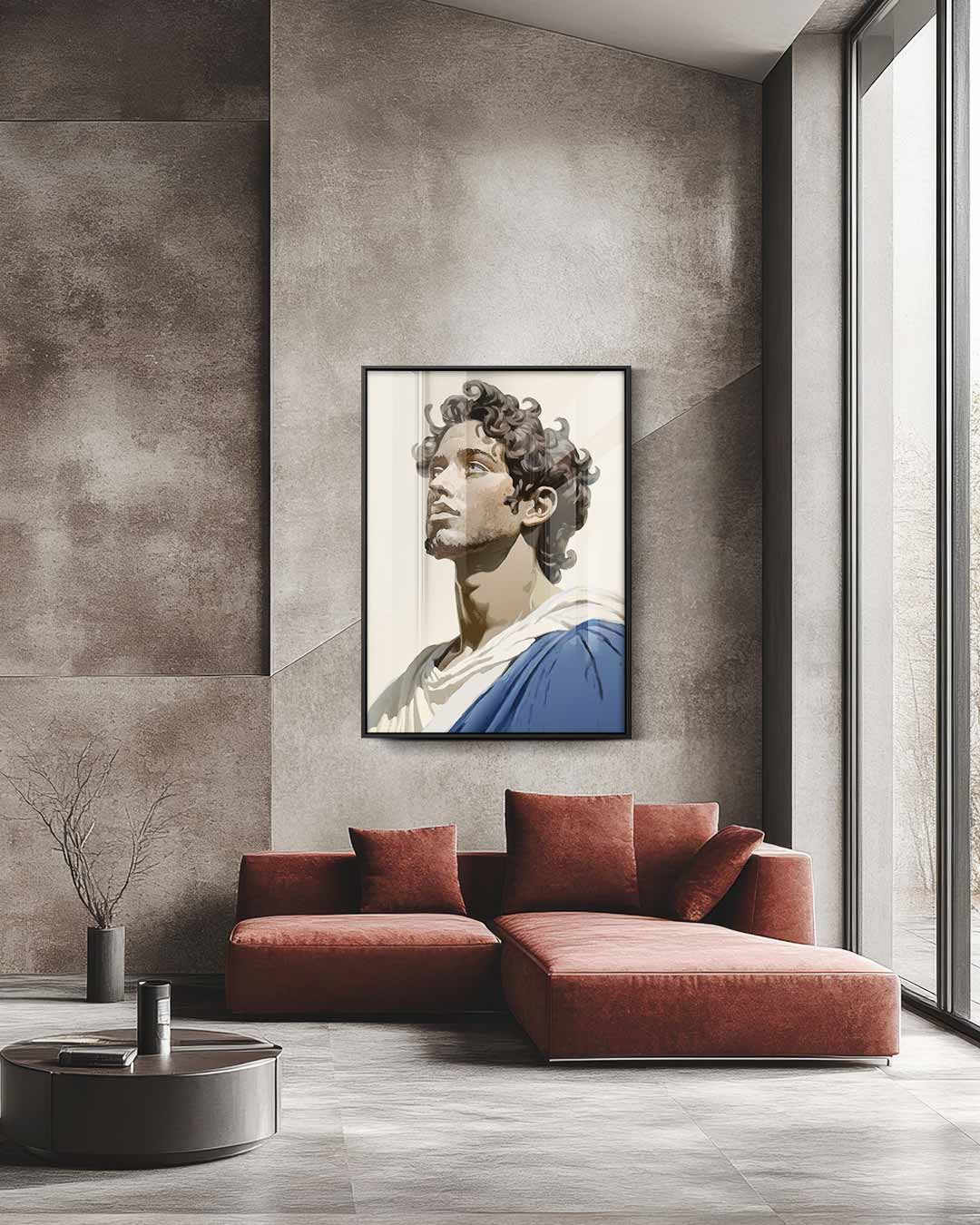 Moderne Klassieke Portretkunst – staande wandkunst voor woonkamer of interieur