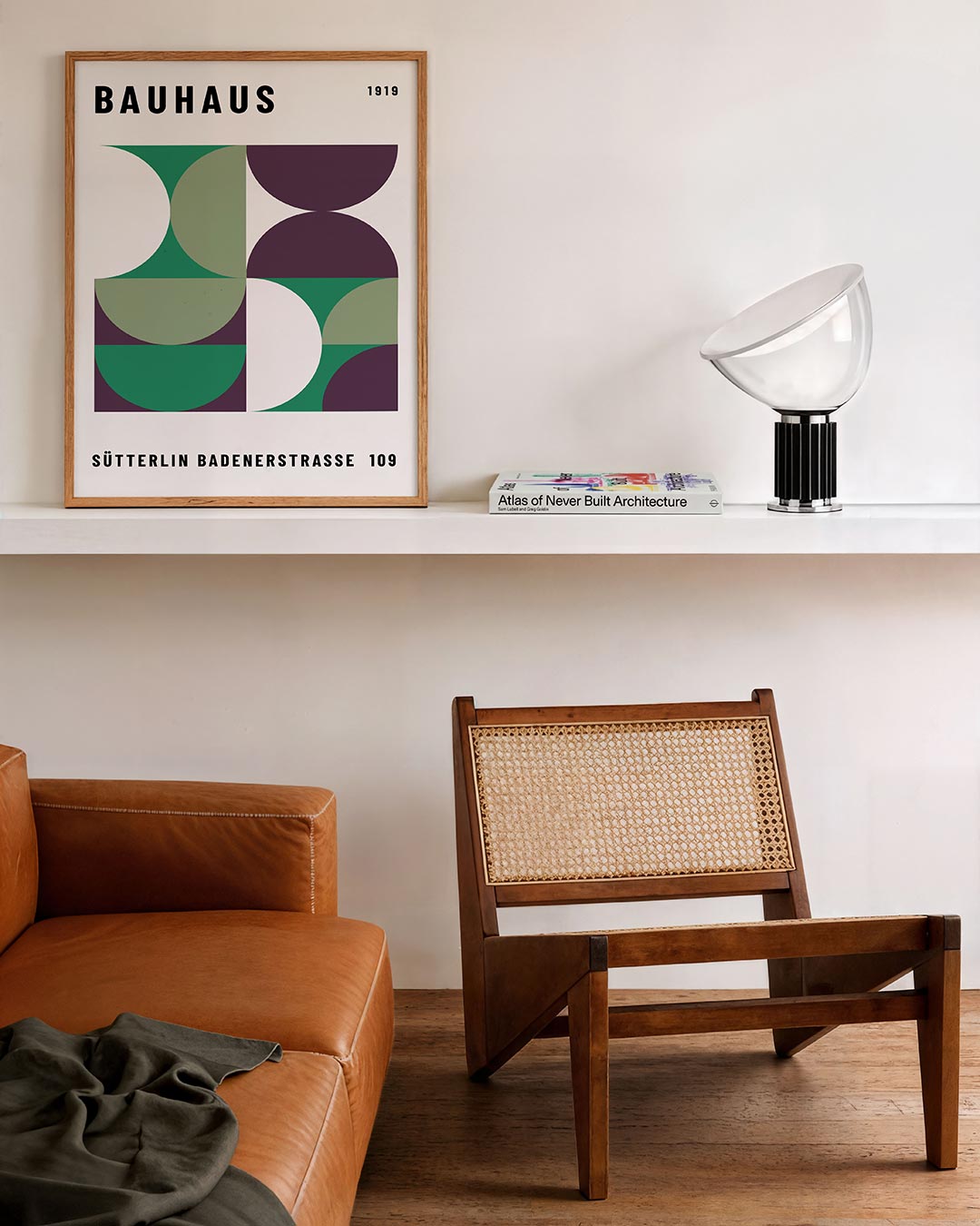 Vorm en kleur – staande Bauhaus poster voor aan de muur