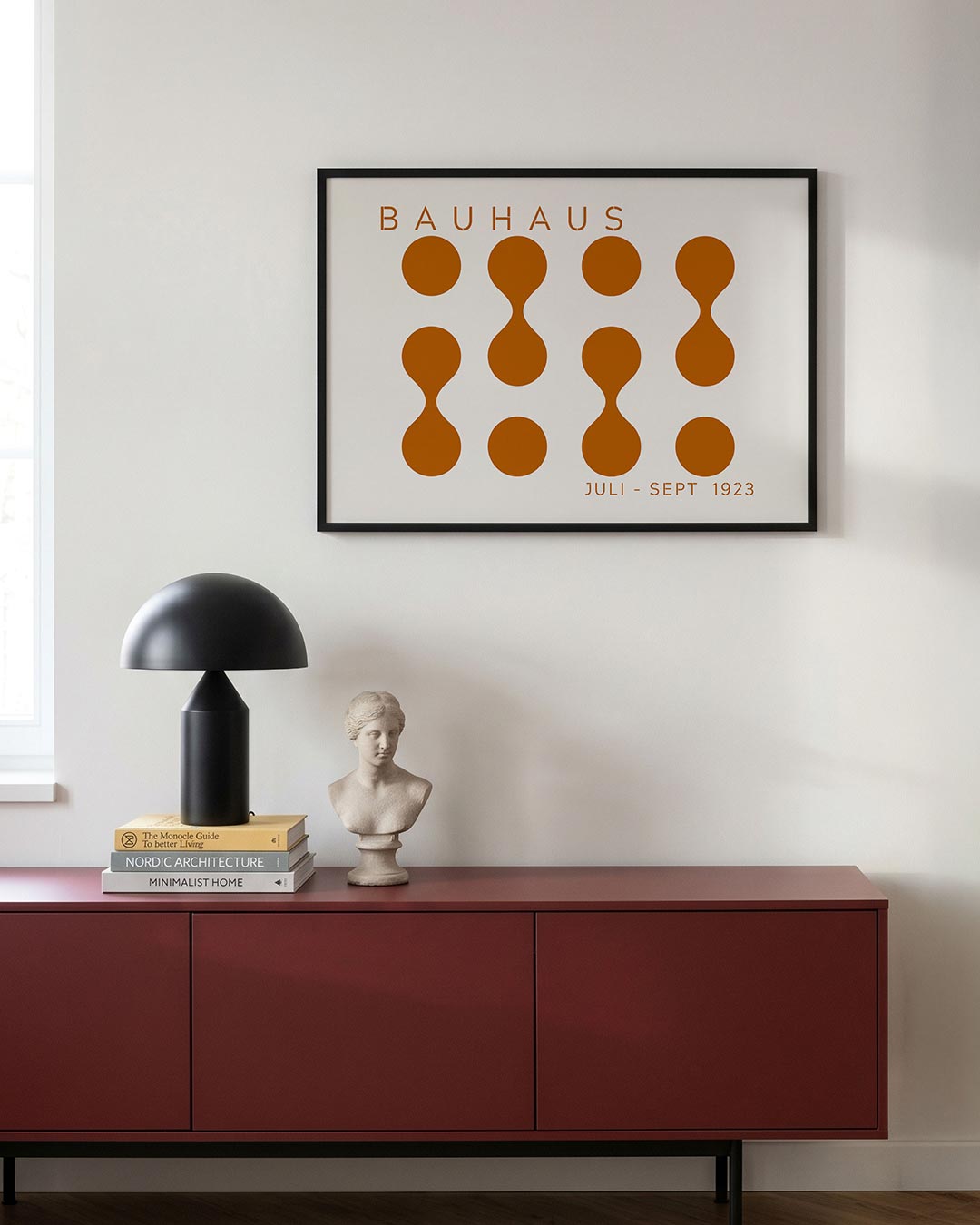 Vorm en balans – moderne Bauhaus wandkunst als poster
