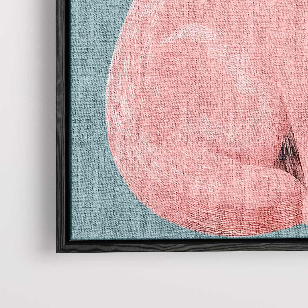 Roze Kat Illustratie – plexiglas wanddecoratie in portret formaat