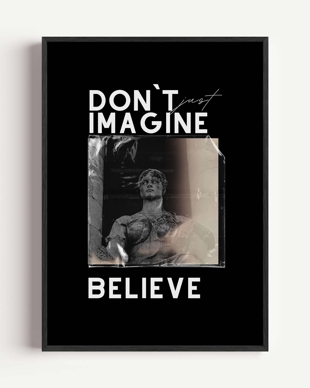 Motivatieposter met Inspirerende Boodschap – quote portret poster als wanddecoratie