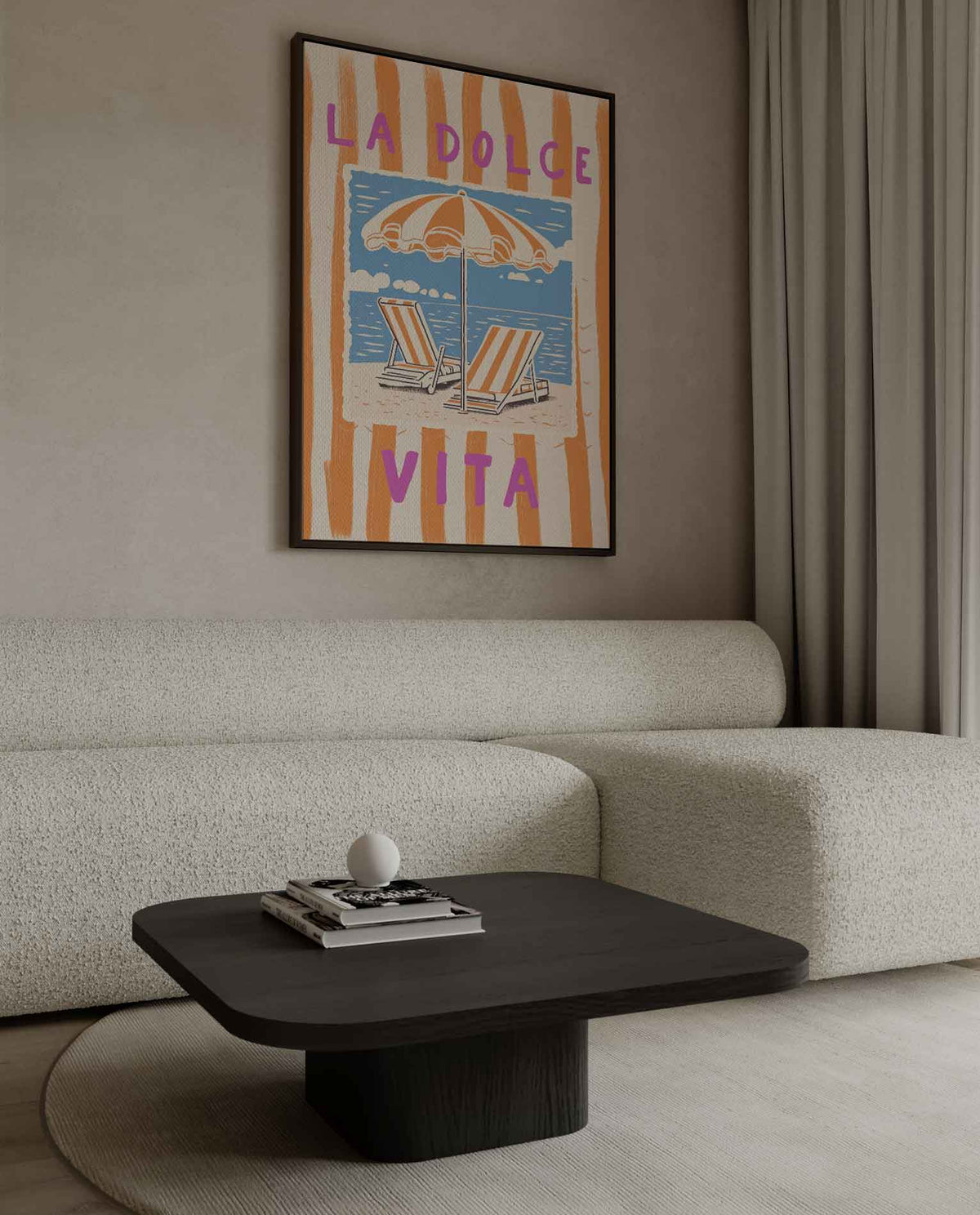 La Dolce Vita Strandkunst – plexiglas kunstwerk als wanddecoratie