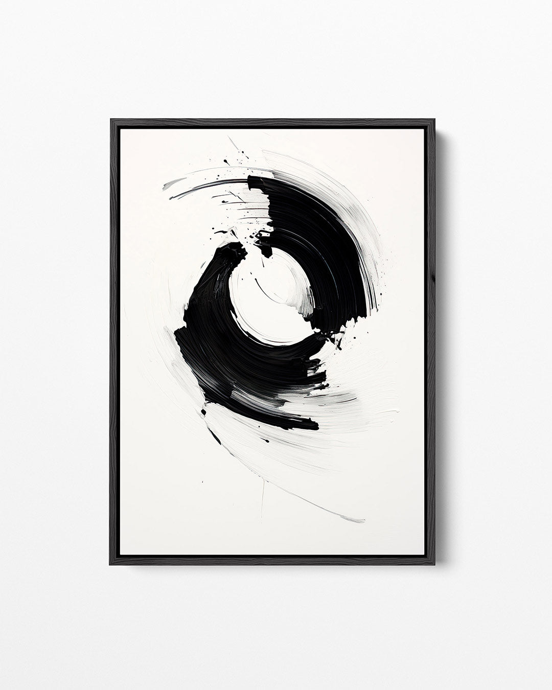 Dynamische borstelvegen – staand wanddecoratie kunstwerk