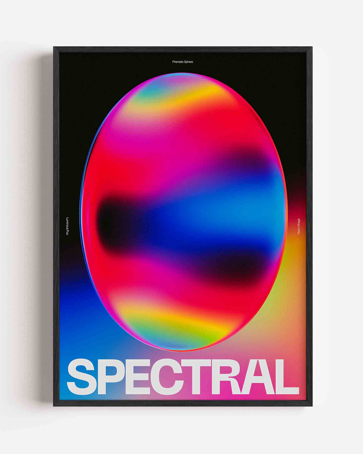 Spectral sphere – Pop Art en Streetart portret poster als wanddecoratie