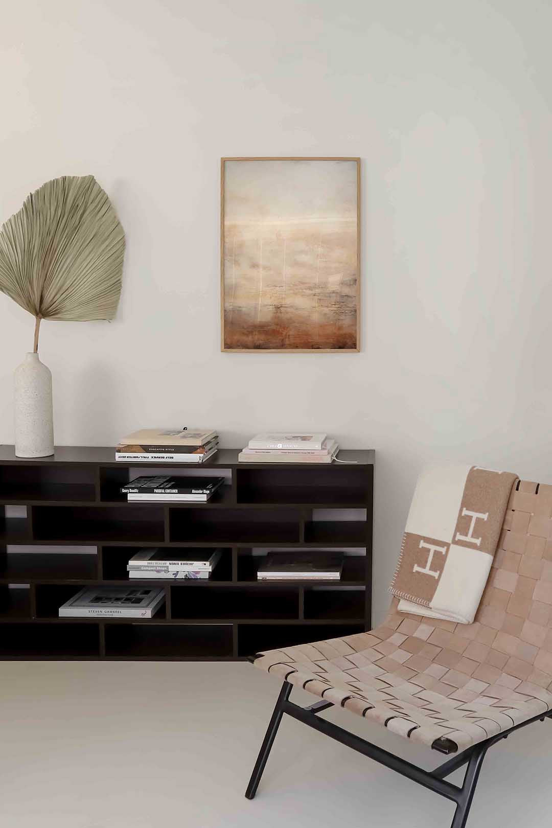Beige en bruine textuur – natuur poster in staand formaat