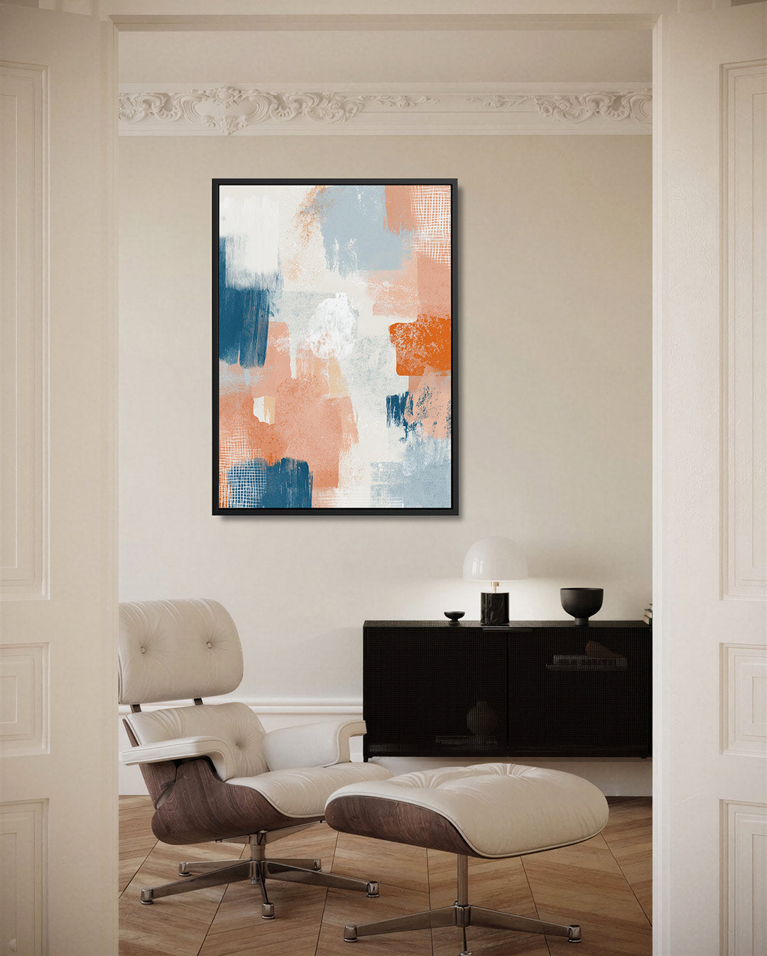 Kleurrijke vegen – staand wanddecoratie kunstwerk