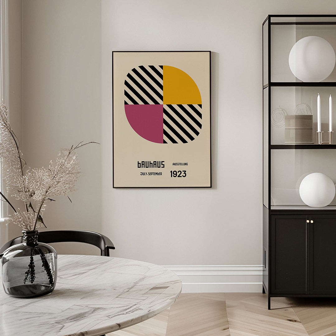 Vorm en kleur – geometrische Bauhaus poster in staand formaat