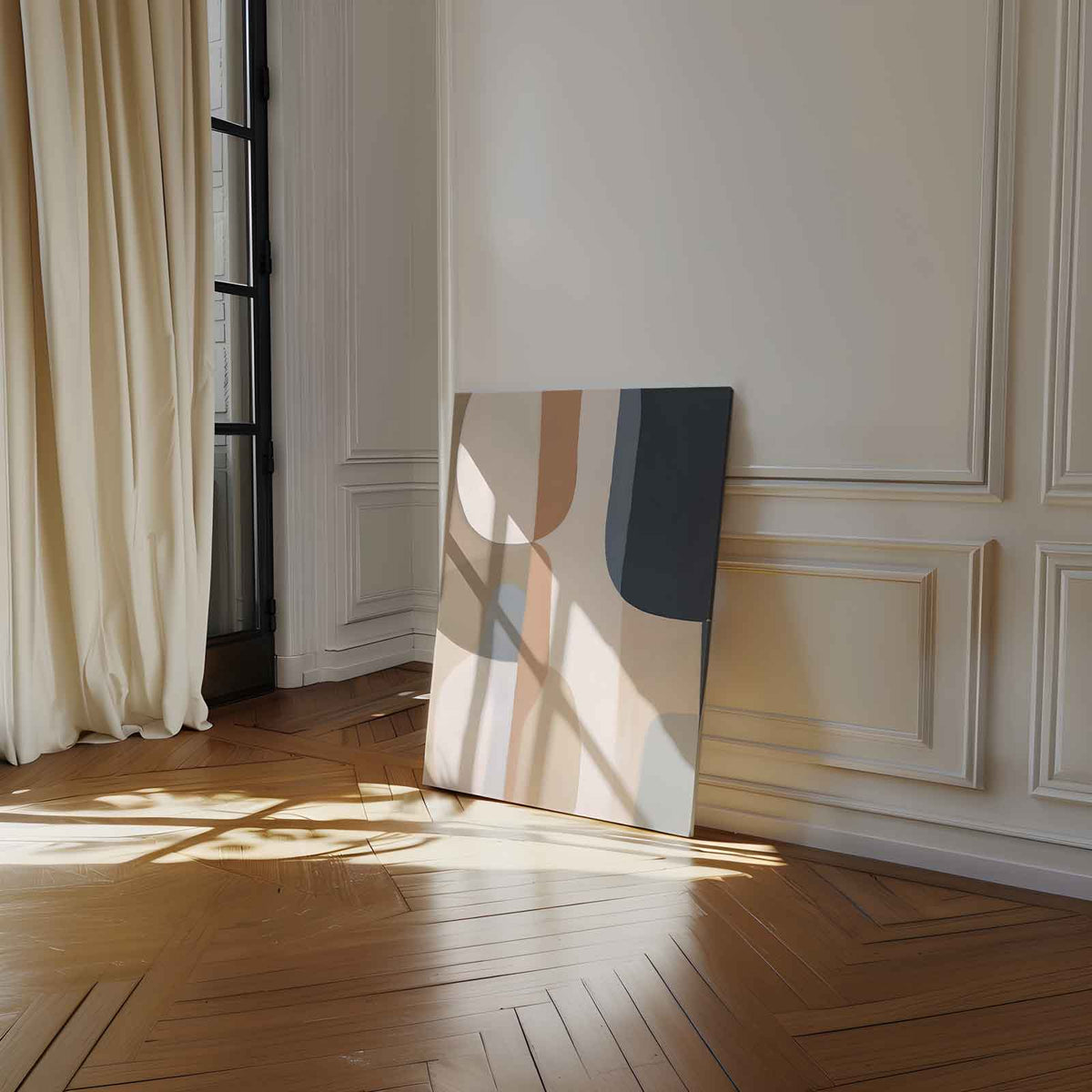 MODERNE ABSTRACTE VORMEN – staande wandkunst voor woonkamer of interieur