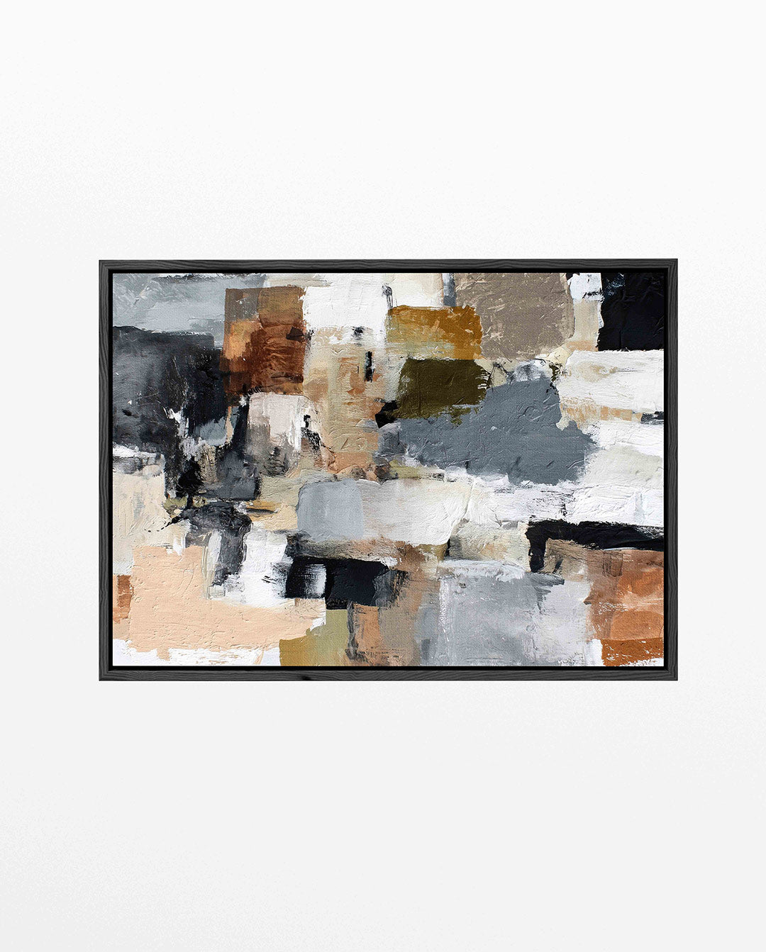 Dynamische kleurencompositie – Dynamisch – liggend abstract kunstwerk