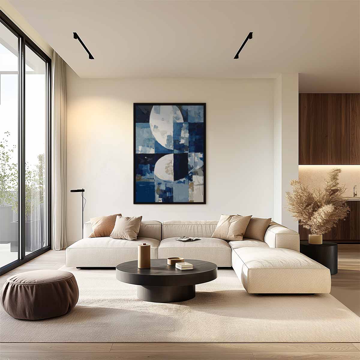 Nachtelijke Reflecties – plexiglas wanddecoratie in portret formaat