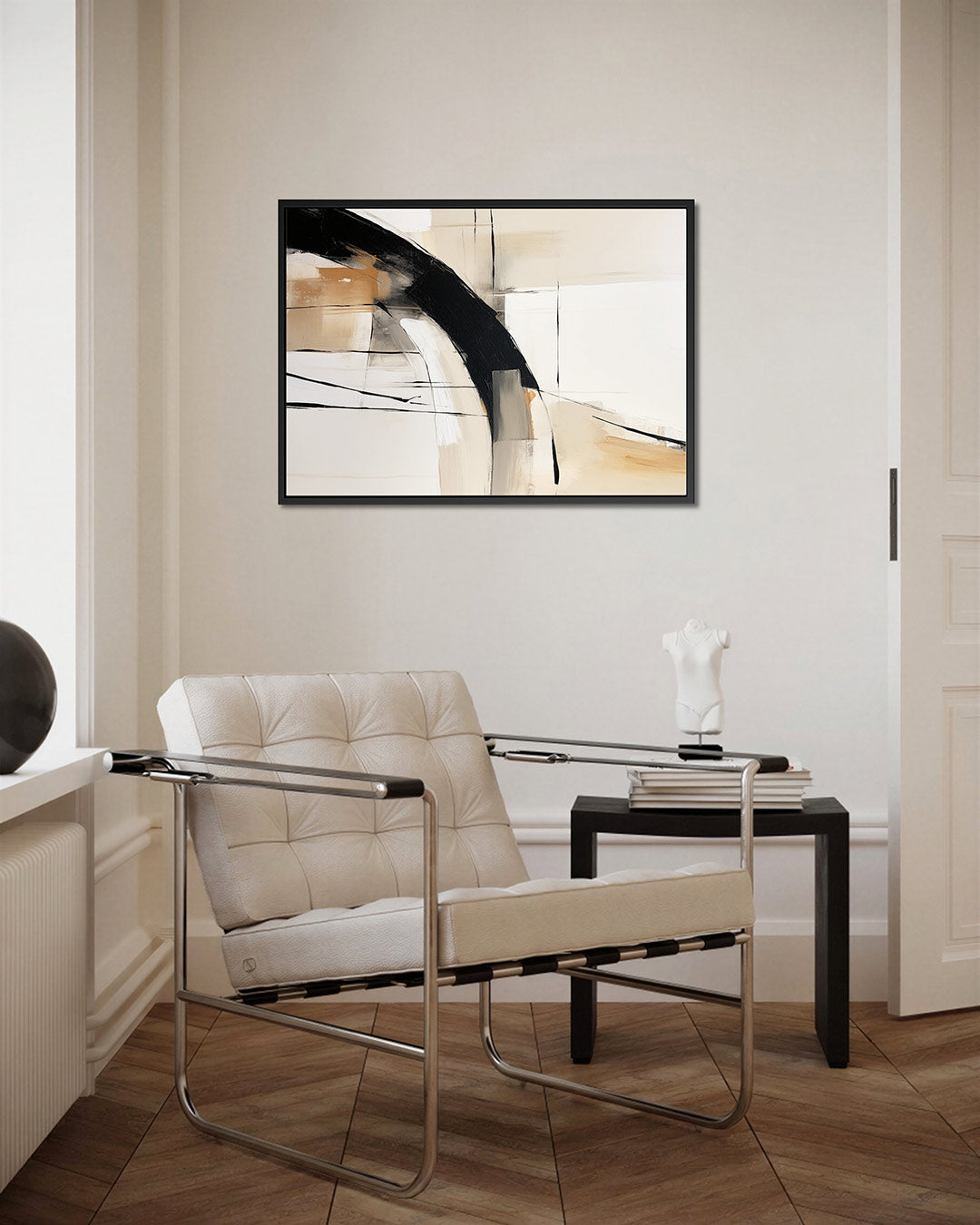 Dynamische lijnen compositie – Krachtige – kunstwerk op canvas, dibond of plexiglas
