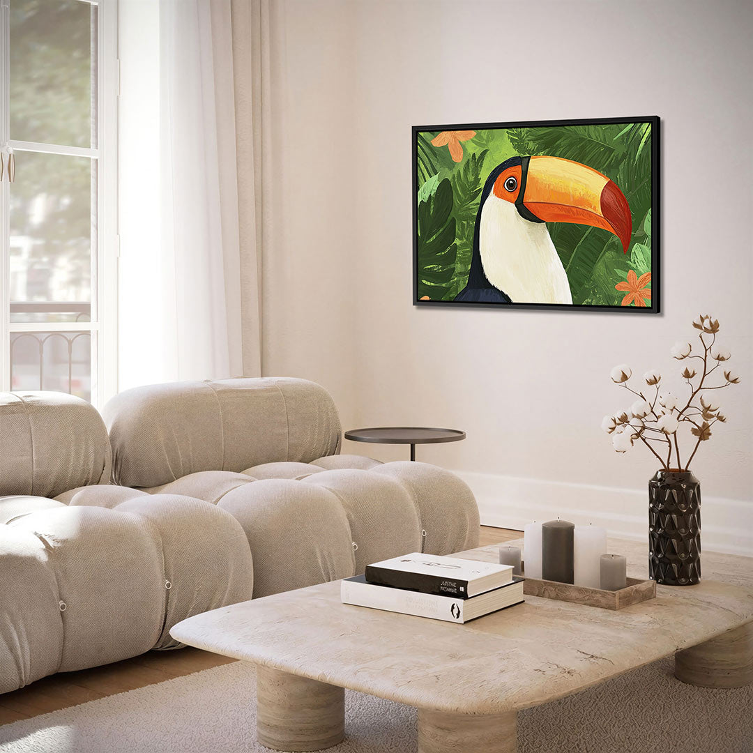 Tropische toekan – alternatieve weergave van het kunstwerk