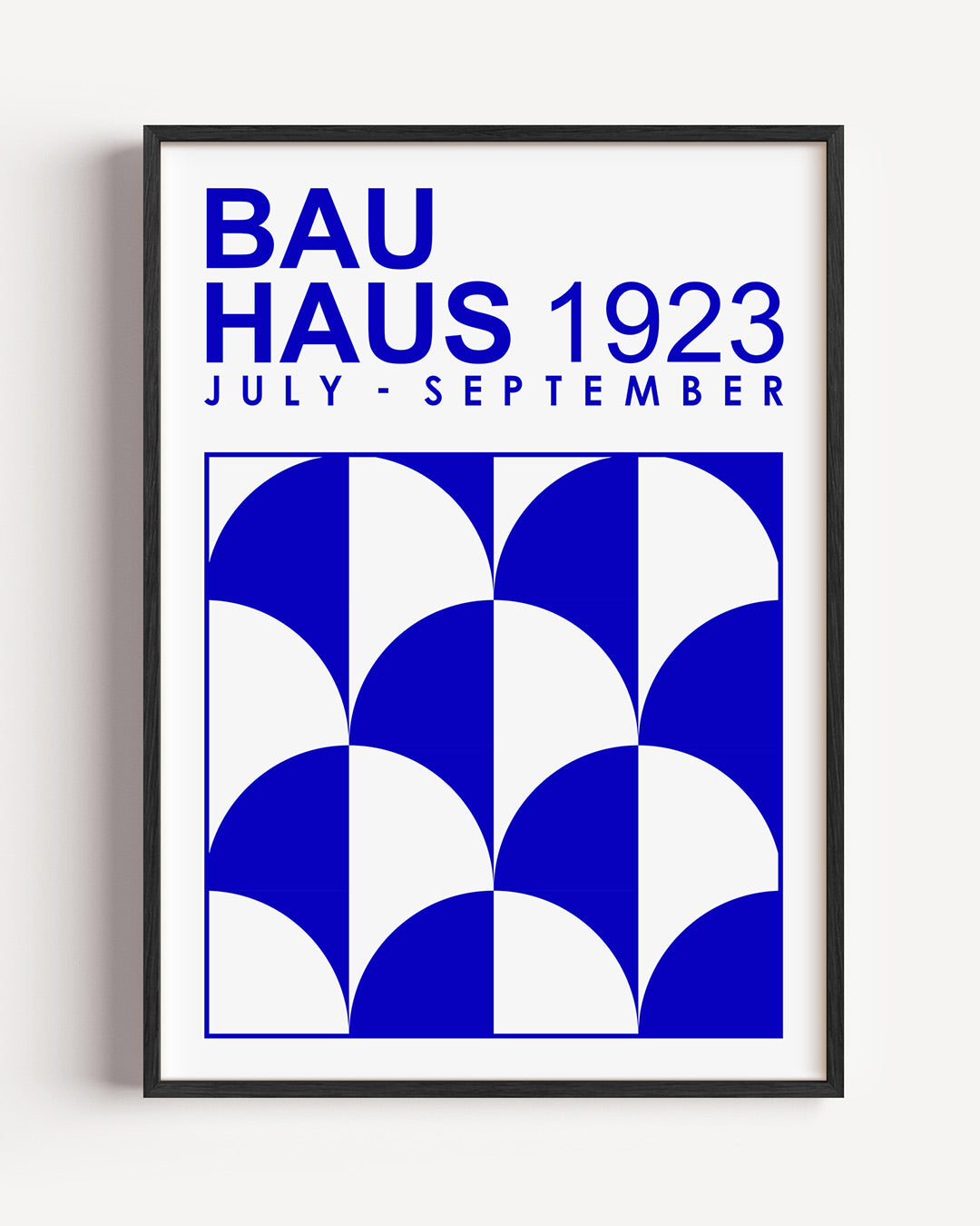 Vorm en kleur – staande Bauhaus poster als wanddecoratie