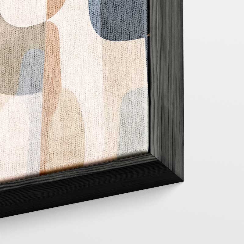 MODERNE ABSTRACTE VORMEN – modern portret kunstwerk van WallArtistic