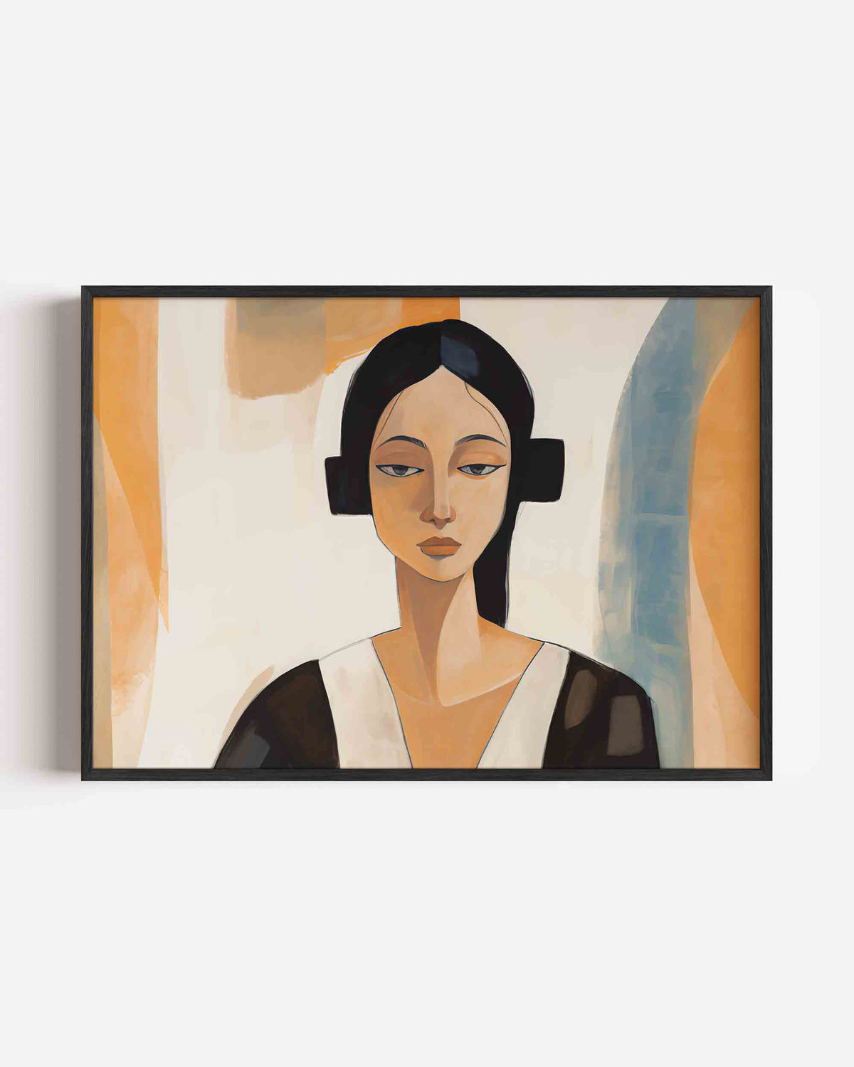 Vrouwelijk portret – vrouwelijk portret als landscape poster