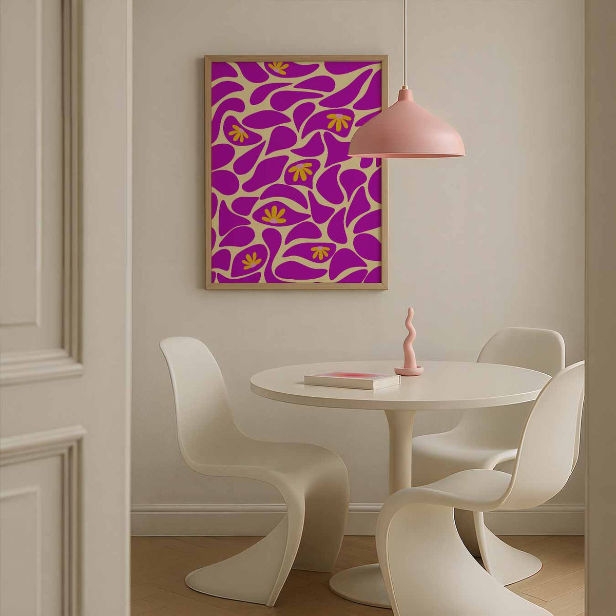 Bloemendroom Abstracte Kunst – bloemen poster in staand formaat
