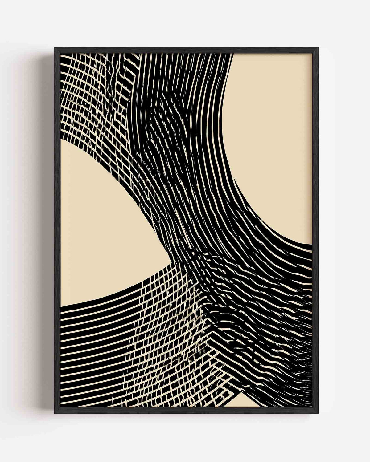 Abstracte lijnen – abstracte portret poster als wanddecoratie