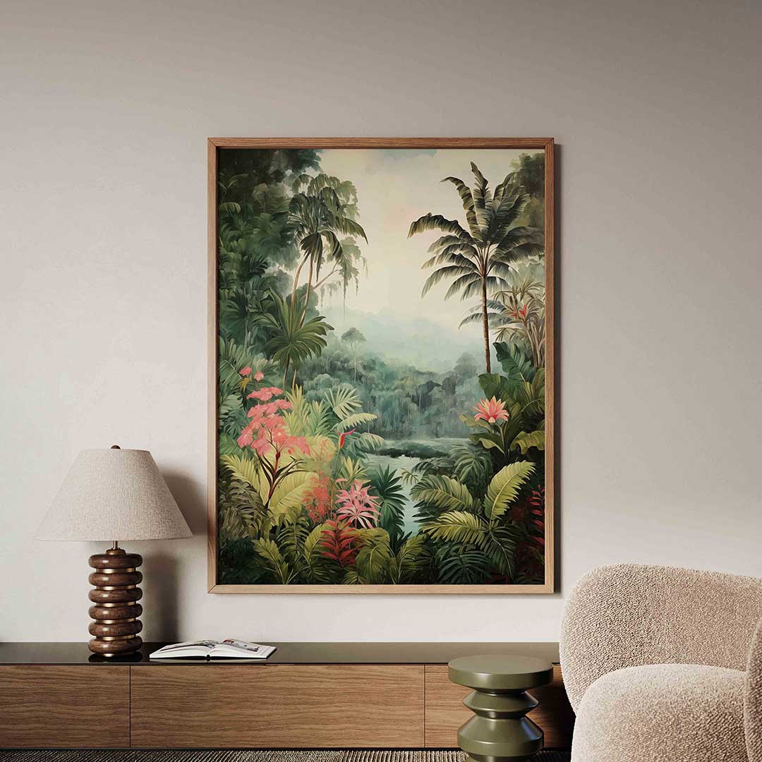 Tropische planten – tropische jungle poster in staand formaat