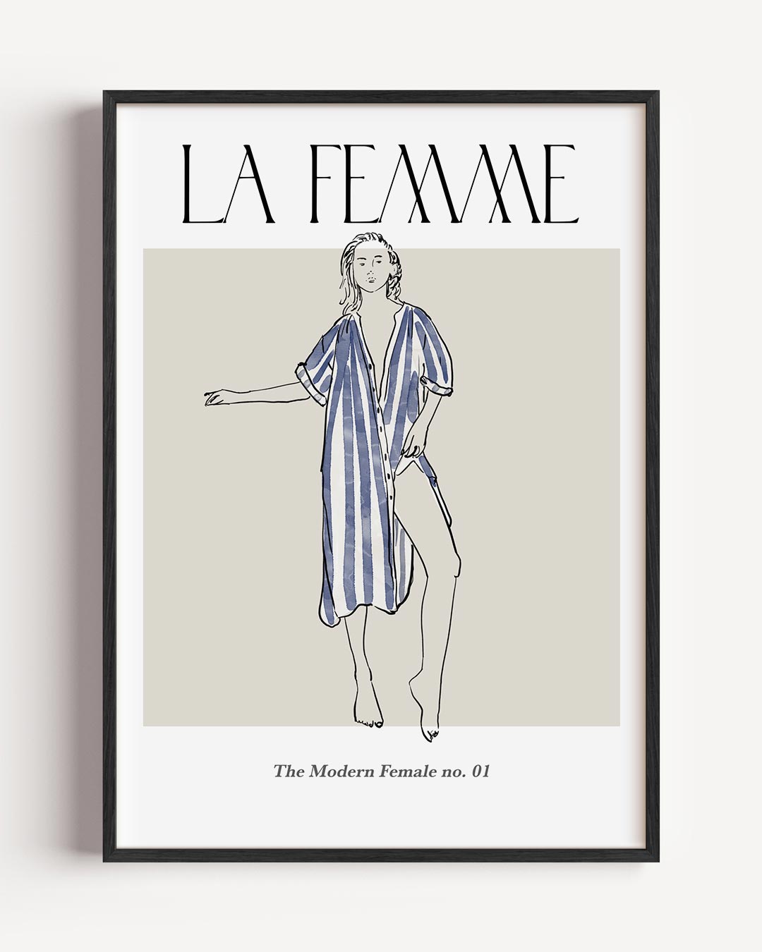 La Femme Moderne – vrouwelijk portret poster als wanddecoratie