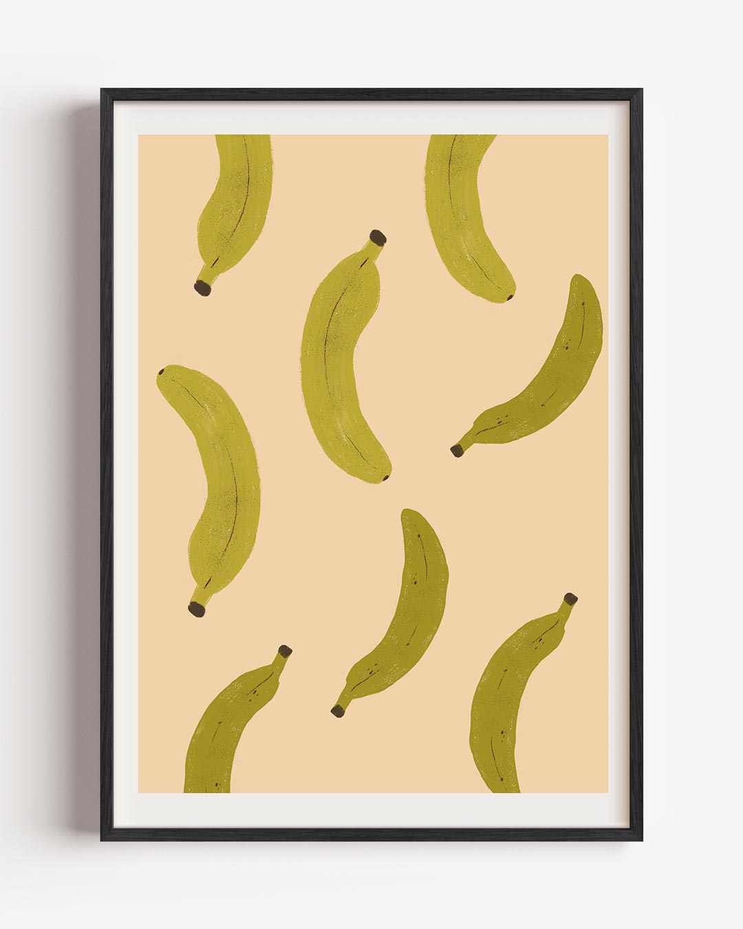 Vrolijke Bananen – keuken portret poster als wanddecoratie