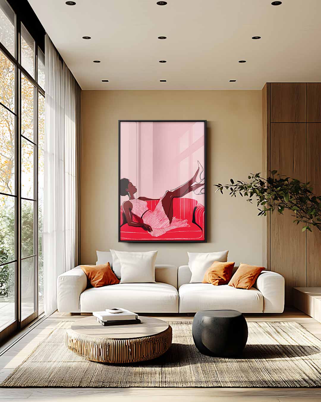 Relax in Stijl – staand kunstwerk voor modern interieur