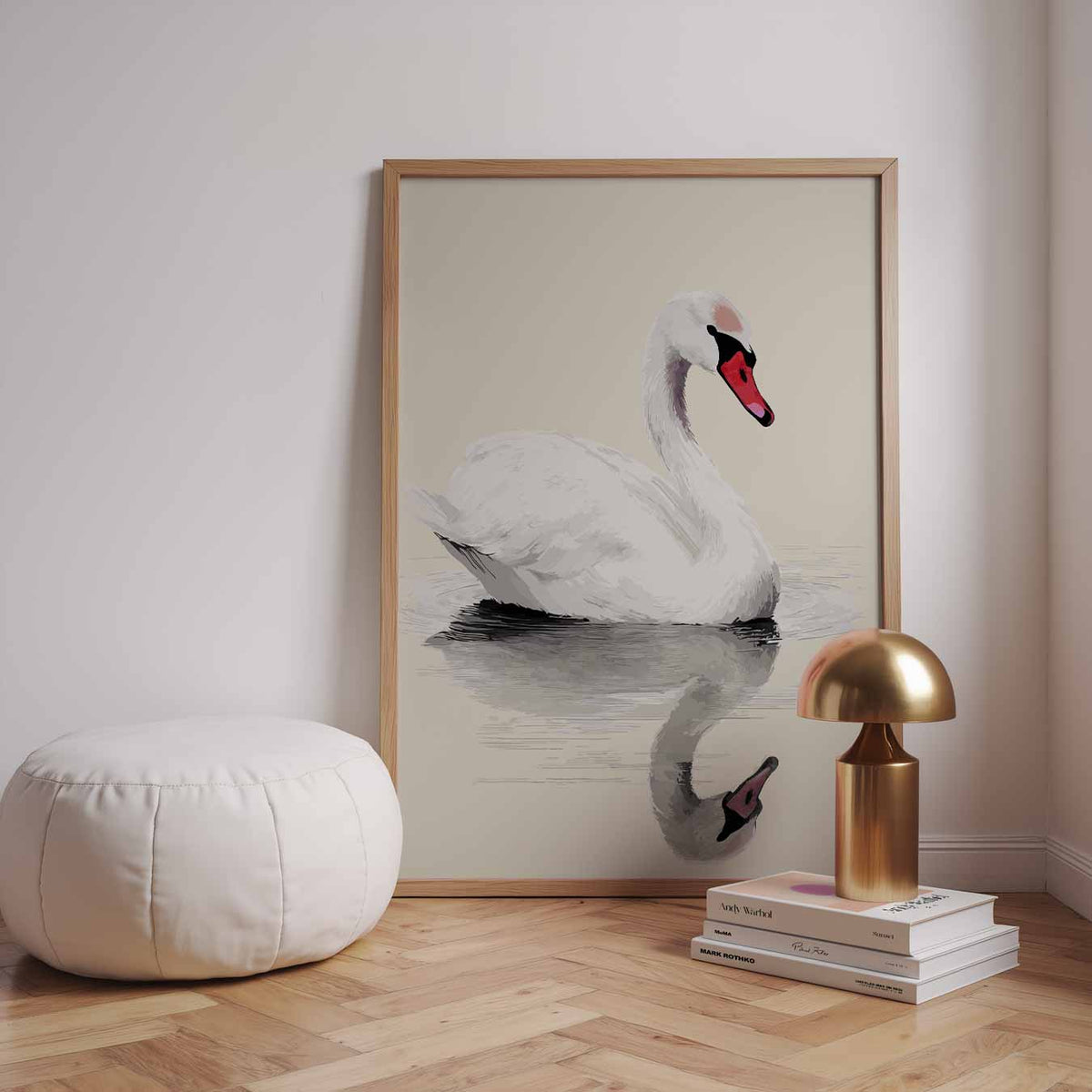 Elegante Zwaan – dieren poster in staand formaat