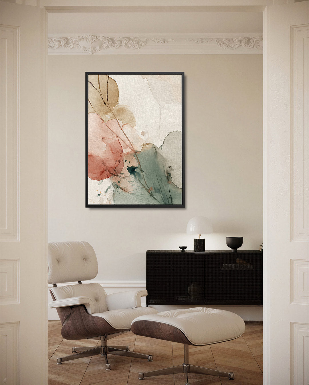 Organische vormen – staand wanddecoratie kunstwerk