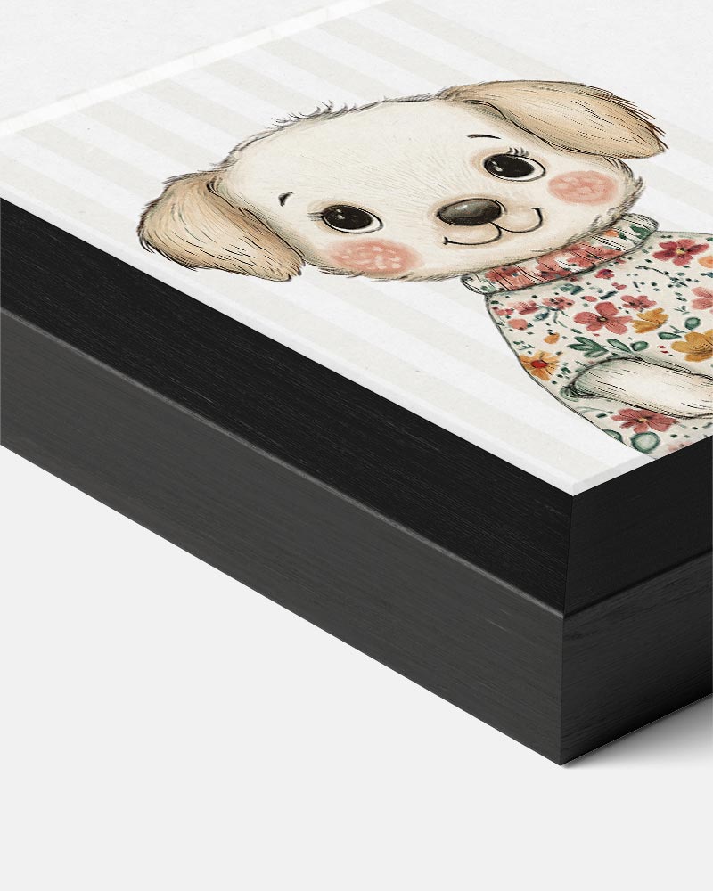 Schattige Puppy – kids portret poster, afbeelding 7