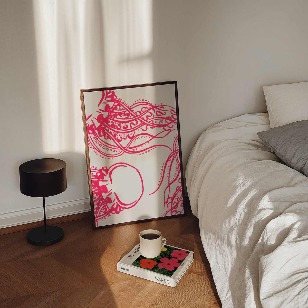 Vrolijke Octopus Kunstposter – staande dieren wanddecoratie van WallArtistic