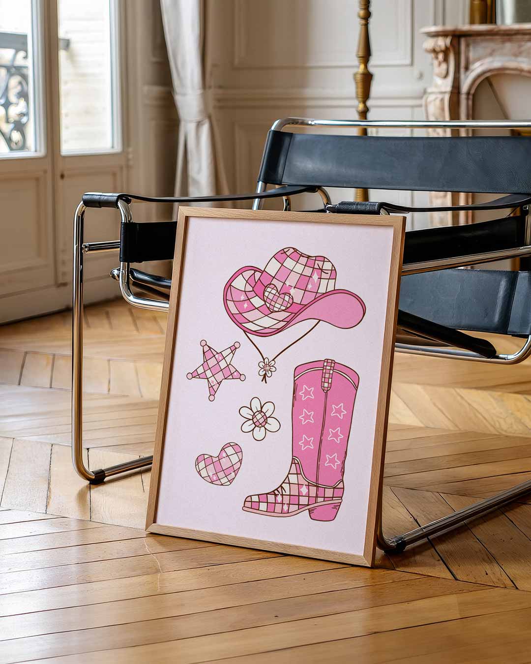 Cowboy Chique – staande muurposter voor Pasen