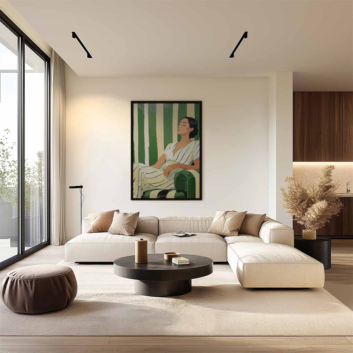 Ontspannen in Stijl – canvas wanddecoratie in portret formaat