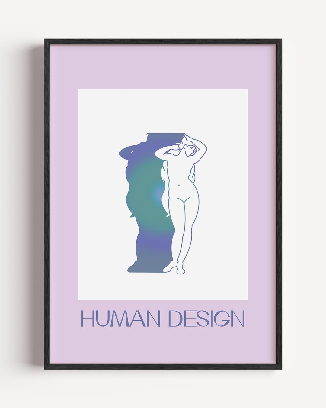 Human Design – mindfulness portret poster als wanddecoratie