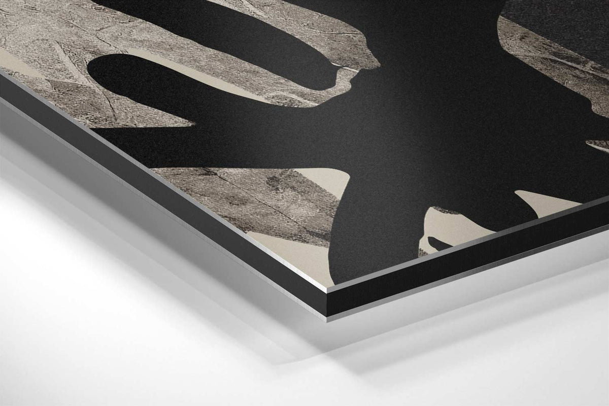 Intrigerende Blik Collage – plexiglas wanddecoratie in portret formaat