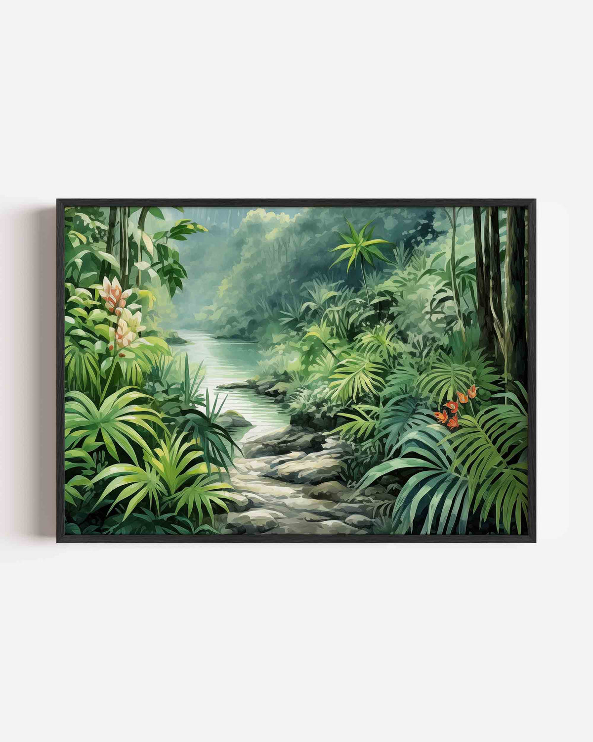 Tropische jungle – jungle landscape poster als wanddecoratie