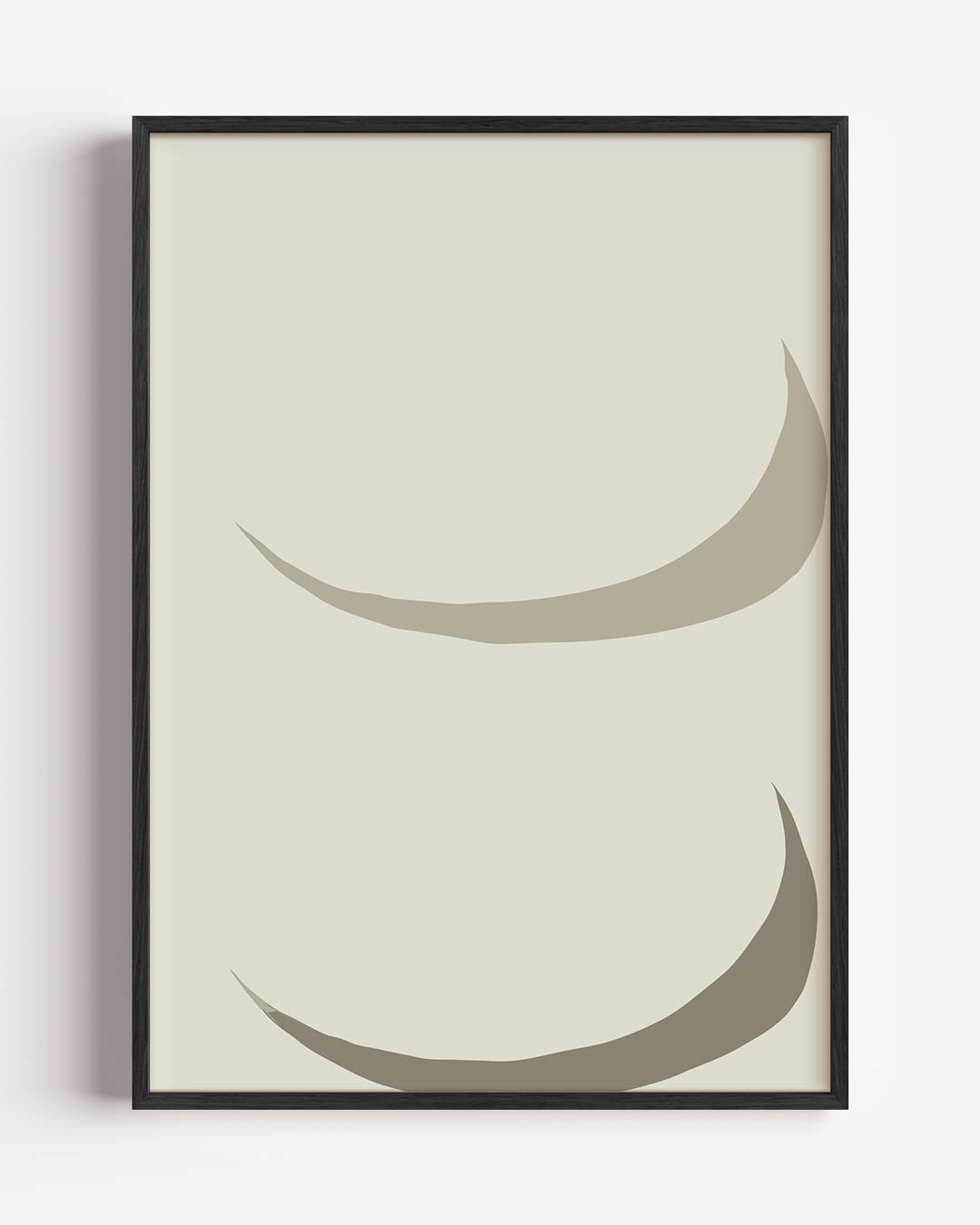 Sereen Abstract Minimalisme – kleurrijke abstracte portret poster als wanddecoratie