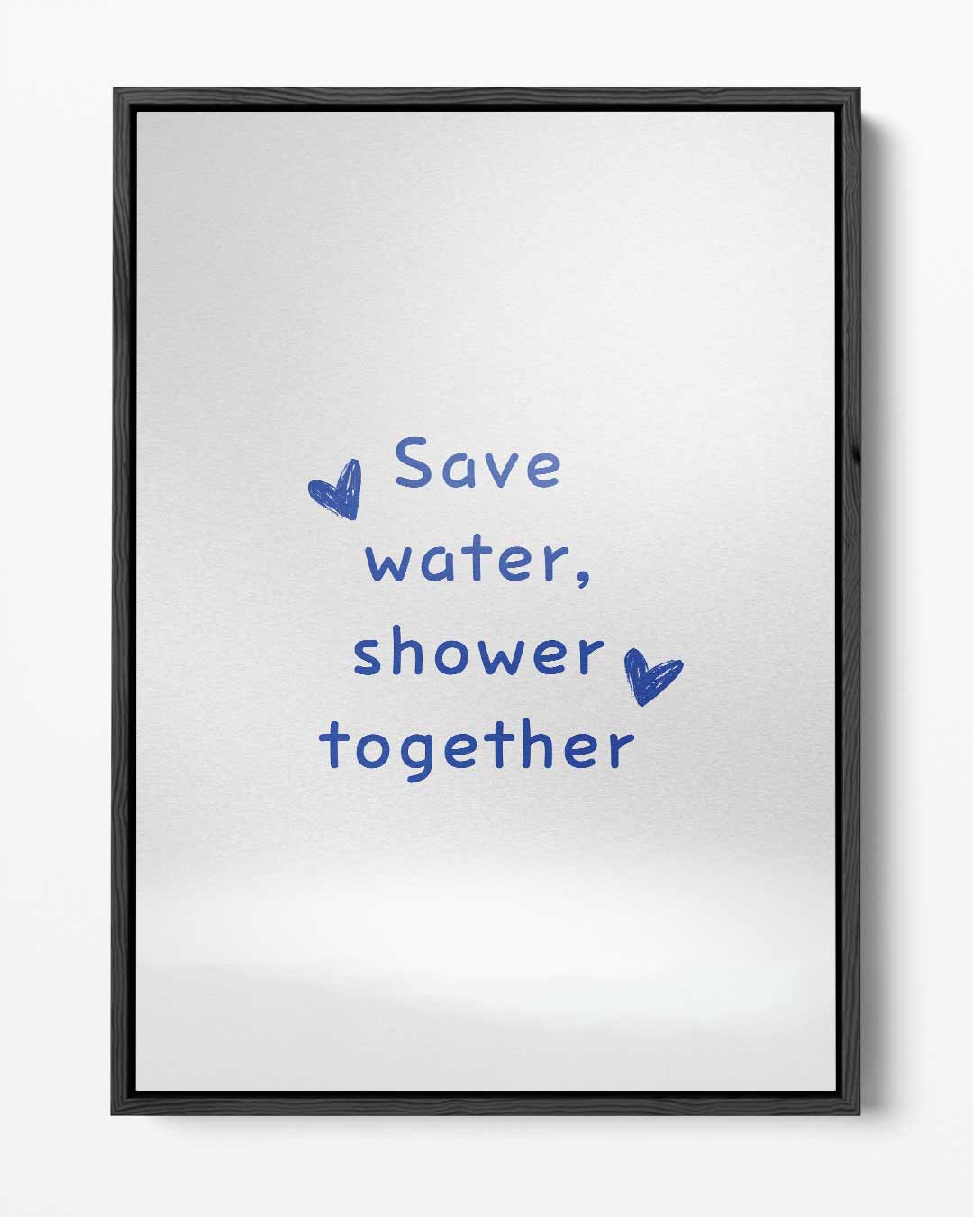 Save Water – portret kunstwerk als wanddecoratie